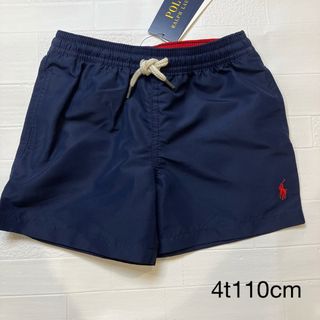 ラルフローレン(Ralph Lauren)の4t110cm 紺　ワンポイント赤ポニー　後ろポケット　スイムトランク ラルフ(水着)