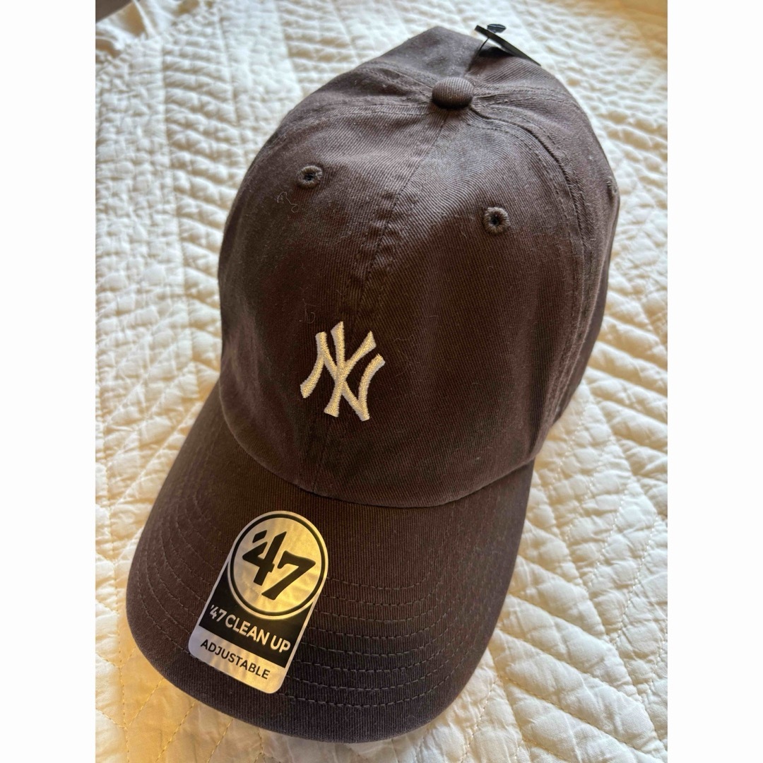 47 Brand(フォーティセブン)の新品タグ付き　47brand　NYキャップ　ブラウン メンズの帽子(キャップ)の商品写真