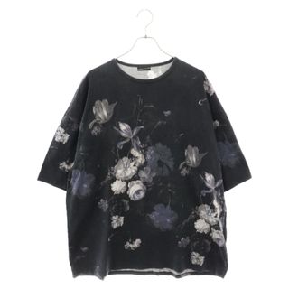 ラッドミュージシャン(LAD MUSICIAN)のLAD MUSICIAN ラッドミュージシャン 18SS T-CLOTH INKJET FLOWER BIG TEE フラワーデザイン 半袖Tシャツ カットソー ブラック/パープル 2118-714(Tシャツ/カットソー(半袖/袖なし))