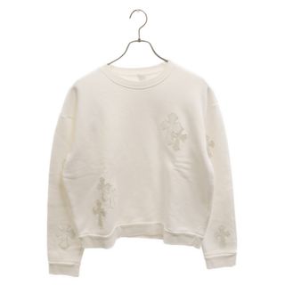 Chrome Hearts - CHROME HEARTS クロムハーツ Y NOT CREW NECK SWEAT クルーネック スウェット クロスパッチ ホワイト レディース