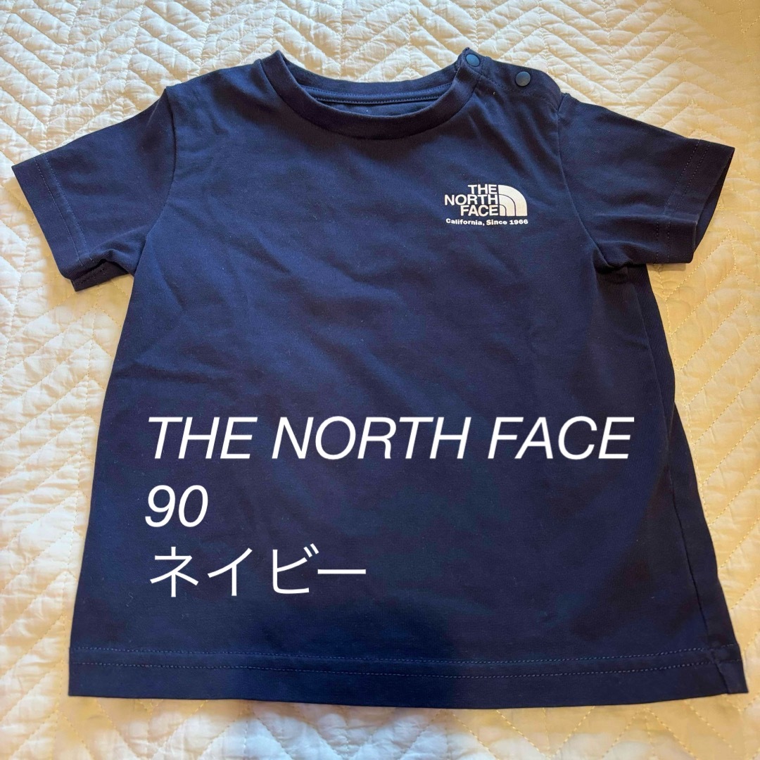THE NORTH FACE(ザノースフェイス)のTHE NORTH FACE 90cm ネイビーTシャツ キッズ/ベビー/マタニティのキッズ服男の子用(90cm~)(Tシャツ/カットソー)の商品写真
