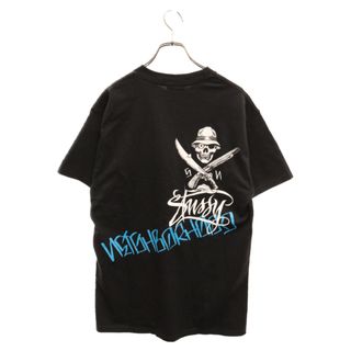 ネイバーフッド(NEIGHBORHOOD)のNEIGHBORHOOD ネイバーフッド ×STUSSY×MR CARTOON BONEYARDS ステューシー スカル ロゴプリント クルーネック カットソー 半袖Tシャツ ブラック(Tシャツ/カットソー(半袖/袖なし))