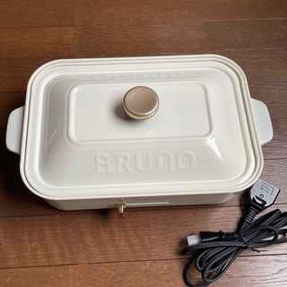 ブルーノ(BRUNO)の【ロイ様 専用】BRUNOホットプレート（平面プレート・たこ焼き器・深鍋）セット(ホットプレート)