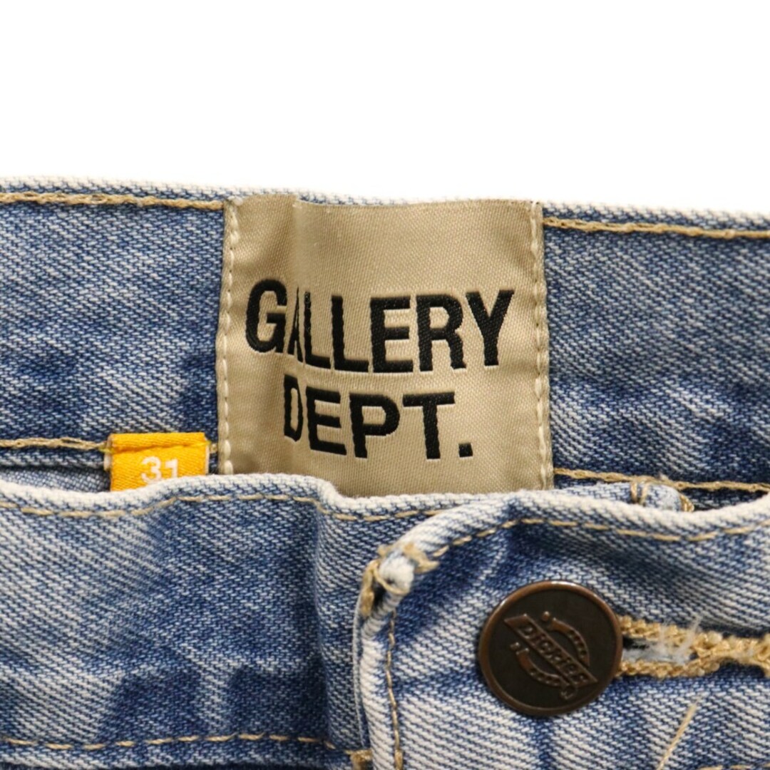 GALLERY DEPT. ギャラリーデプト CARPENTER カーペンターショーツ ショートジーンズ デニムハーフパンツ ペンキ ダメージ加工 カットオフ インディゴ メンズのパンツ(その他)の商品写真