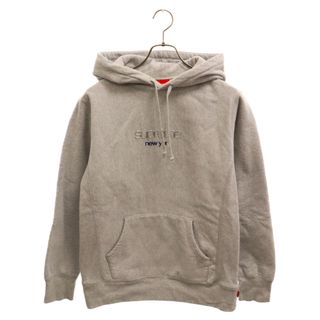 シュプリーム(Supreme)のSUPREME シュプリーム 16AW Chrome Classic Logo Hooded Sweatshirt クロム クラッシックロゴ フーデット スウェット プルオーバーパーカー グレー(パーカー)