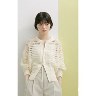 ★新品未使用★ADAM ET ROPE' FEMME メッシュニットブルゾン