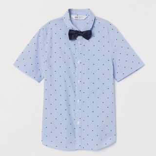 エイチアンドエム(H&M)のH&M シャツ 蝶ネクタイ セット 90サイズ(ドレス/フォーマル)