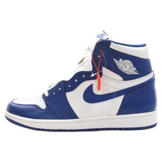 ナイキ(NIKE)のNIKE ナイキ AIR JORDAN 1 RETRO HIGH OG STORM BLUE 555088-127 エアジョーダン1レトロハイ ストームブルー ハイカットスニーカー US11/29cm ブルー/ホワイト(スニーカー)