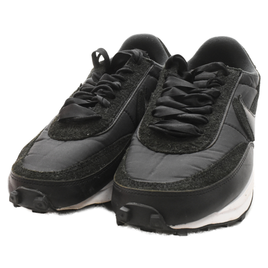 NIKE(ナイキ)のNIKE ナイキ ×sacai LD WAFFLE BK サカイ LDワッフル サテン ローカットスニーカー ブラック US9.5/27.5cm BV0073-002 メンズの靴/シューズ(スニーカー)の商品写真