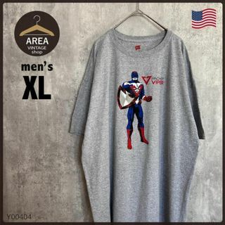 Hanes - USA HanesヘインズプリントTシャツ半袖メンズ古着XLアメリカグレー