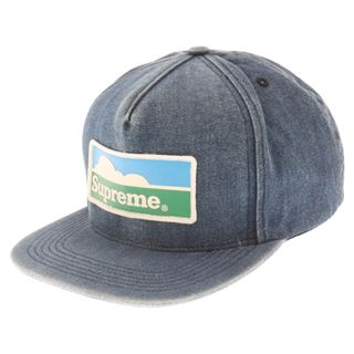 シュプリーム(Supreme)のSUPREME シュプリーム 18AW Horizon Denim 5-Panel Cap 5パネルキャップ デニムキャップ インディゴ(キャップ)