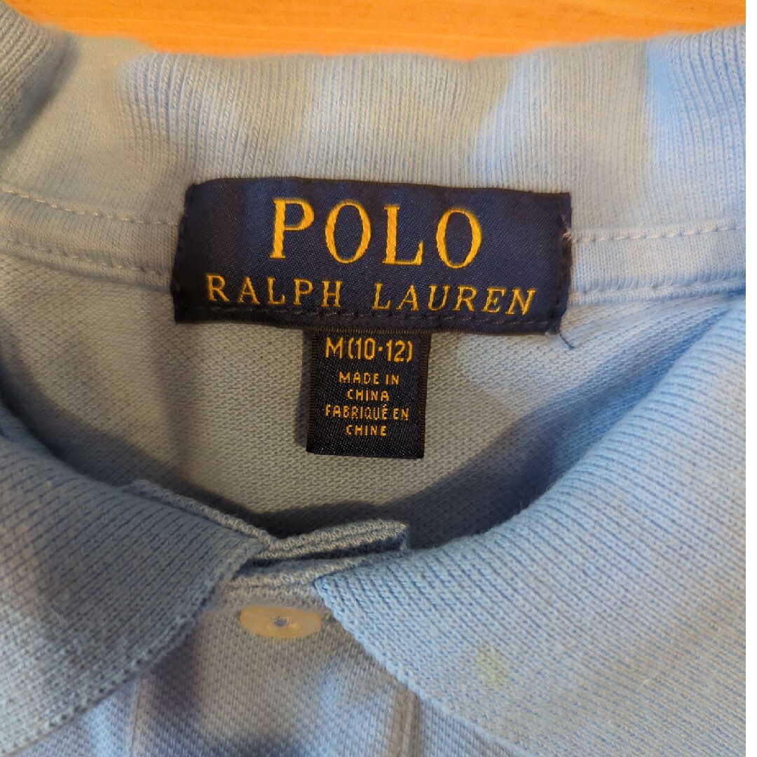 Ralph Lauren(ラルフローレン)のラルフローレン　ポロシャツ 水色M（12） キッズ/ベビー/マタニティのキッズ服男の子用(90cm~)(Tシャツ/カットソー)の商品写真
