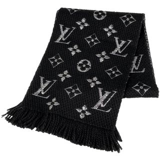 ルイヴィトン(LOUIS VUITTON)のルイ・ヴィトン エシャルプ ロゴマニア シャイン レディース 【中古】(マフラー/ショール)