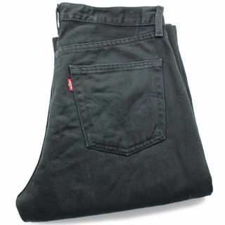 リーバイス(Levi's)のLevi'sリーバイス ペンキ飛び ブラック デニムパンツ w33★SDP2571 オールド ジーンズ ストレート 505(デニム/ジーンズ)