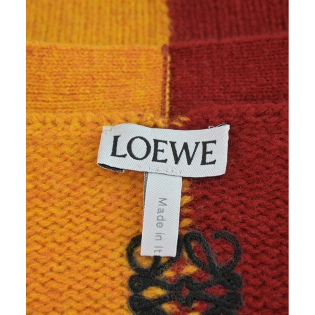 LOEWE(ロエベ)のLOEWE ロエベ カーディガン XS 赤xオレンジ 【古着】【中古】 メンズのトップス(カーディガン)の商品写真