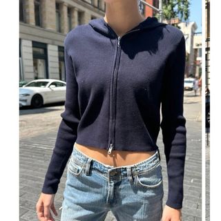 ブランディーメルビル(Brandy Melville)のBrandy Melville ブランディーメルビル　ニットパーカー(パーカー)