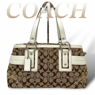 コーチ(COACH)のコーチ ハンドバッグ 自立型 シグネチャー 美品 肩掛け 60422(ハンドバッグ)