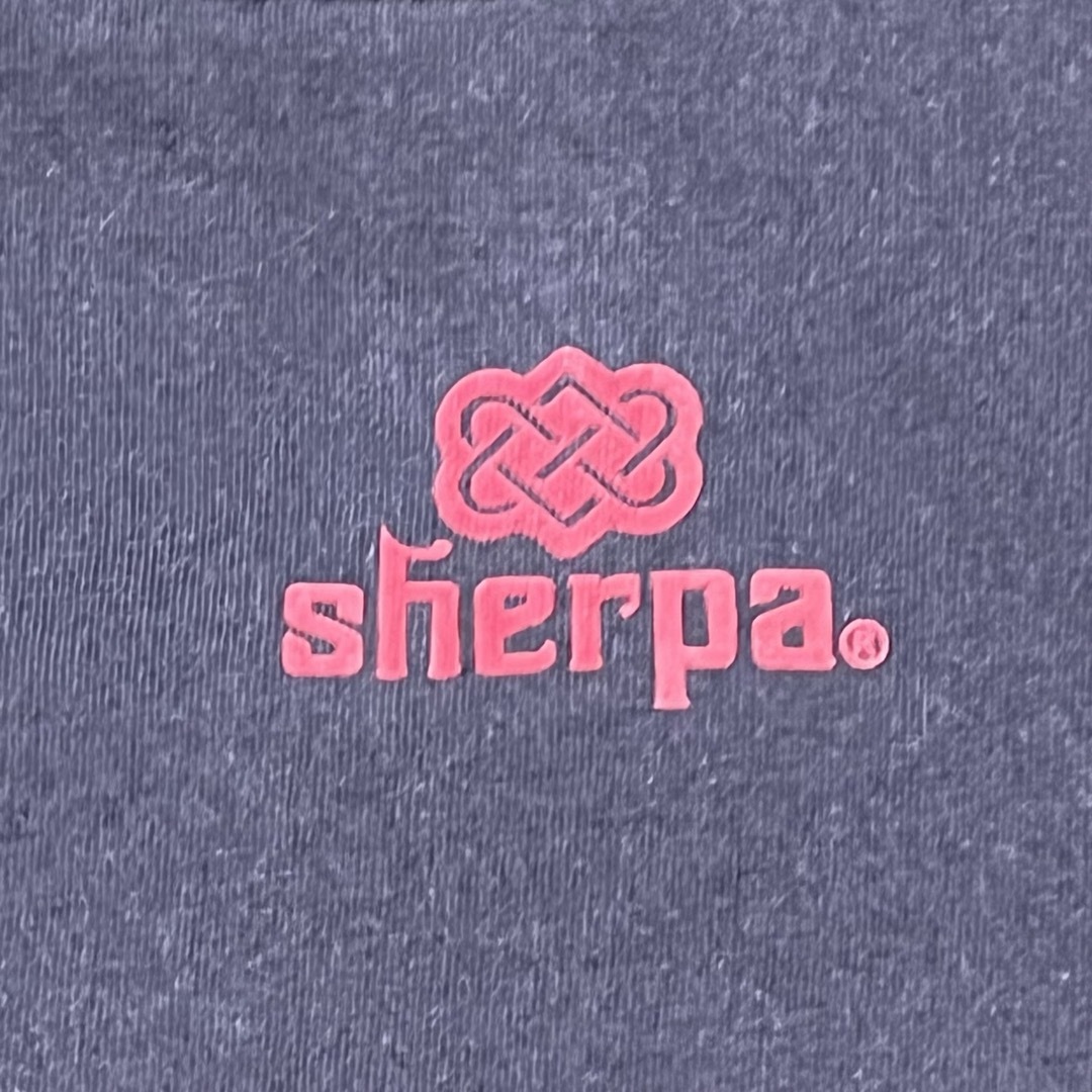 VINTAGE(ヴィンテージ)のSHERPA シェルパ 半袖Tシャツ グレー プリント ロゴ Sサイズ メンズのトップス(Tシャツ/カットソー(半袖/袖なし))の商品写真