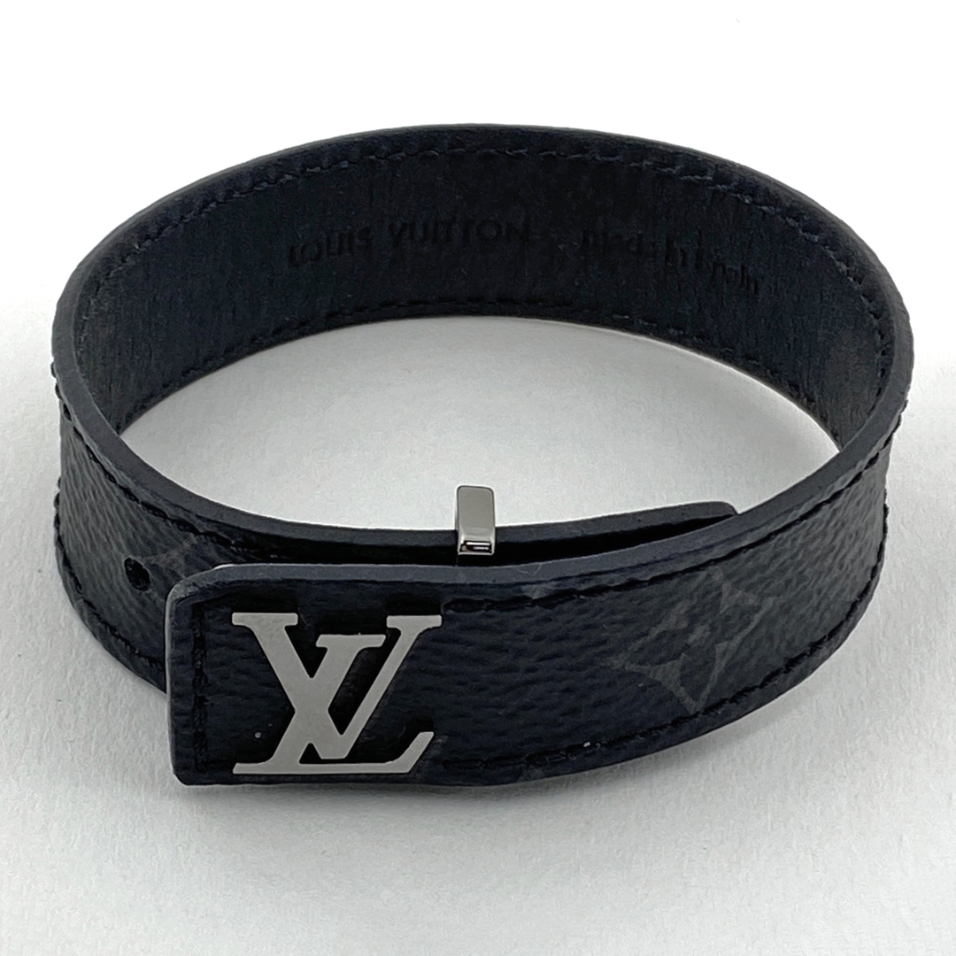 LOUIS VUITTON(ルイヴィトン)のルイ・ヴィトン  ブラスレ LVスリム モノグラムエクリプス 【中古】 メンズのアクセサリー(ブレスレット)の商品写真