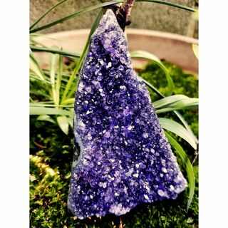 【天然石】<魂の成長・魅力UP> アメジスト クラスター ドーム 丸玉 紫水晶