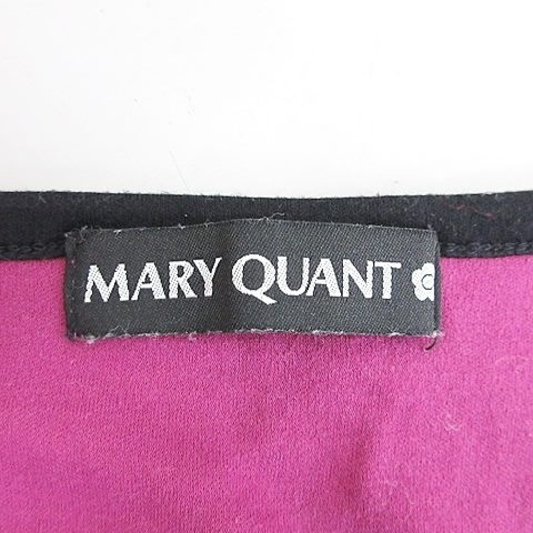 MARY QUANT(マリークワント)のマリークワント ワンピース ノースリーブ 丸首 ミニ丈 ボーダー ピンク 緑 黒 レディースのワンピース(ミニワンピース)の商品写真