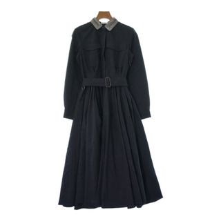 ドリスヴァンノッテン(DRIES VAN NOTEN)のDRIES VAN NOTEN ワンピース 38(S位) 黒系 【古着】【中古】(ひざ丈ワンピース)