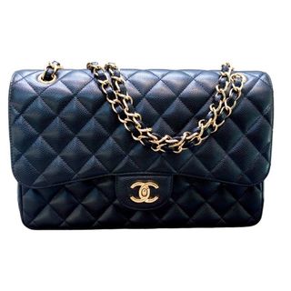 シャネル(CHANEL)の　シャネル CHANEL マトラッセ30 チェーンショルダーバッグ A58600 ブラック/ゴールド金具 キャビアスキン レディース ショルダーバッグ(ショルダーバッグ)