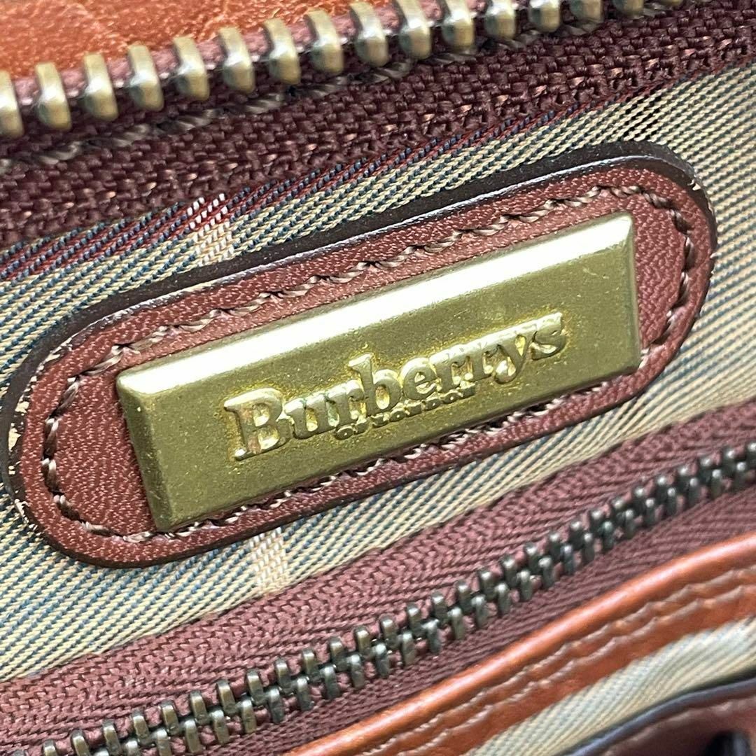 BURBERRY(バーバリー)のBURBERRY クラッチバッグ オールレザー ヴィンテージ レア 60423 メンズのバッグ(その他)の商品写真