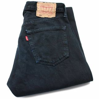 リーバイス(Levi's)の90s トルコ製 Levi'sリーバイス 501 ダメージ 後染め ブラック デニムパンツ w32 L32★SDP2591 ユーロ オールド ジーンズ ストレート(デニム/ジーンズ)