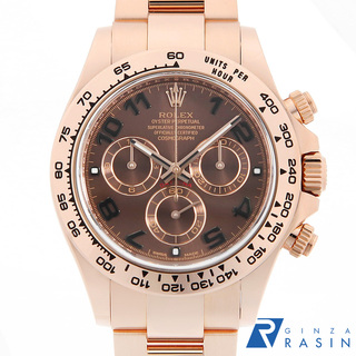 ロレックス(ROLEX)のロレックス コスモグラフ デイトナ 116505 チョコレートブラウン アラビア ランダム番 メンズ 中古 腕時計(腕時計(アナログ))