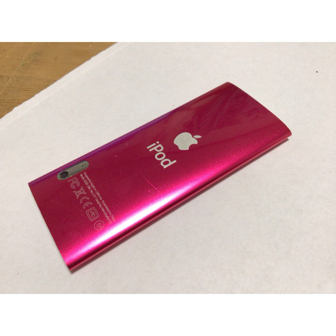ipod nano 5世代 8GB pink no.166バッテリー交換済 スマホ/家電/カメラのオーディオ機器(ポータブルプレーヤー)の商品写真