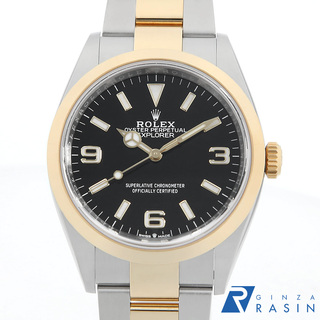 ロレックス(ROLEX)のロレックス エクスプローラーI 124273 ブラック ランダム番 メンズ 中古 腕時計(腕時計(アナログ))