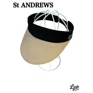 St.Andrews - 試着のみ美品！St ANDREWS セントアンドリュース　サンバイザー　ラフィア