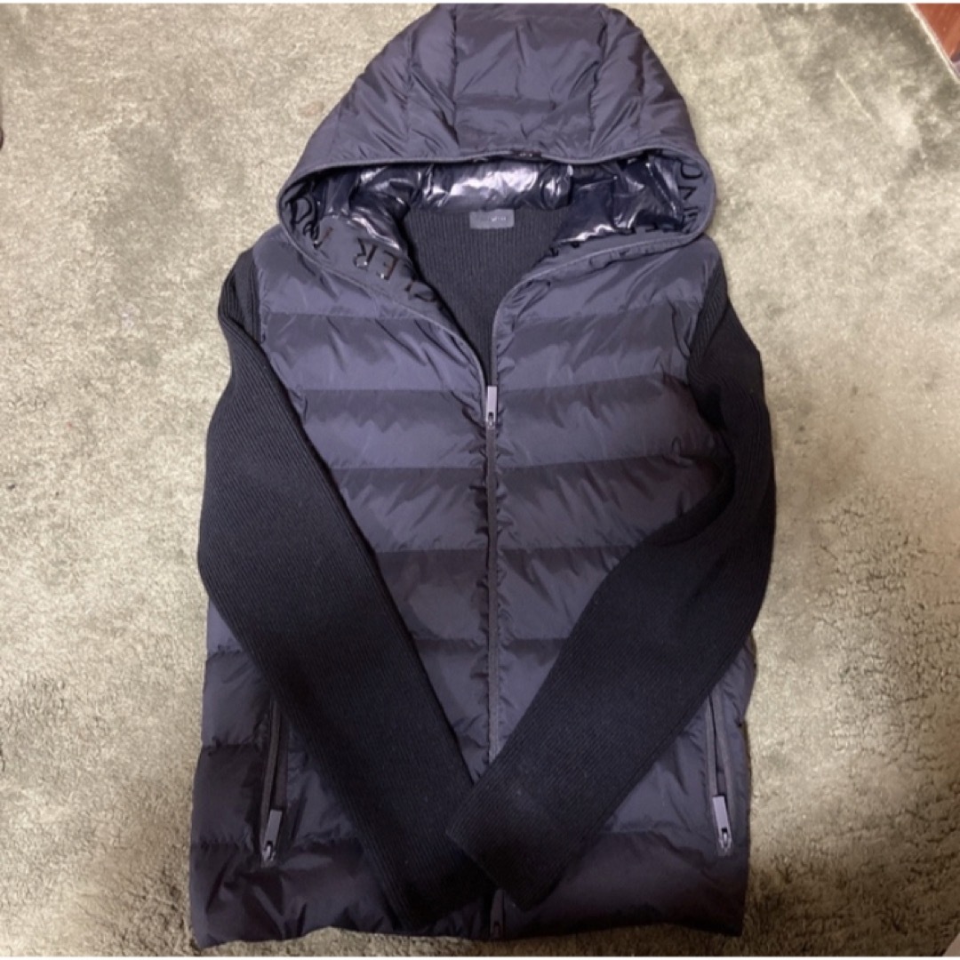 MONCLER(モンクレール)の2021AW MONCLER ニットダウン ブラック XL メンズのジャケット/アウター(ダウンジャケット)の商品写真