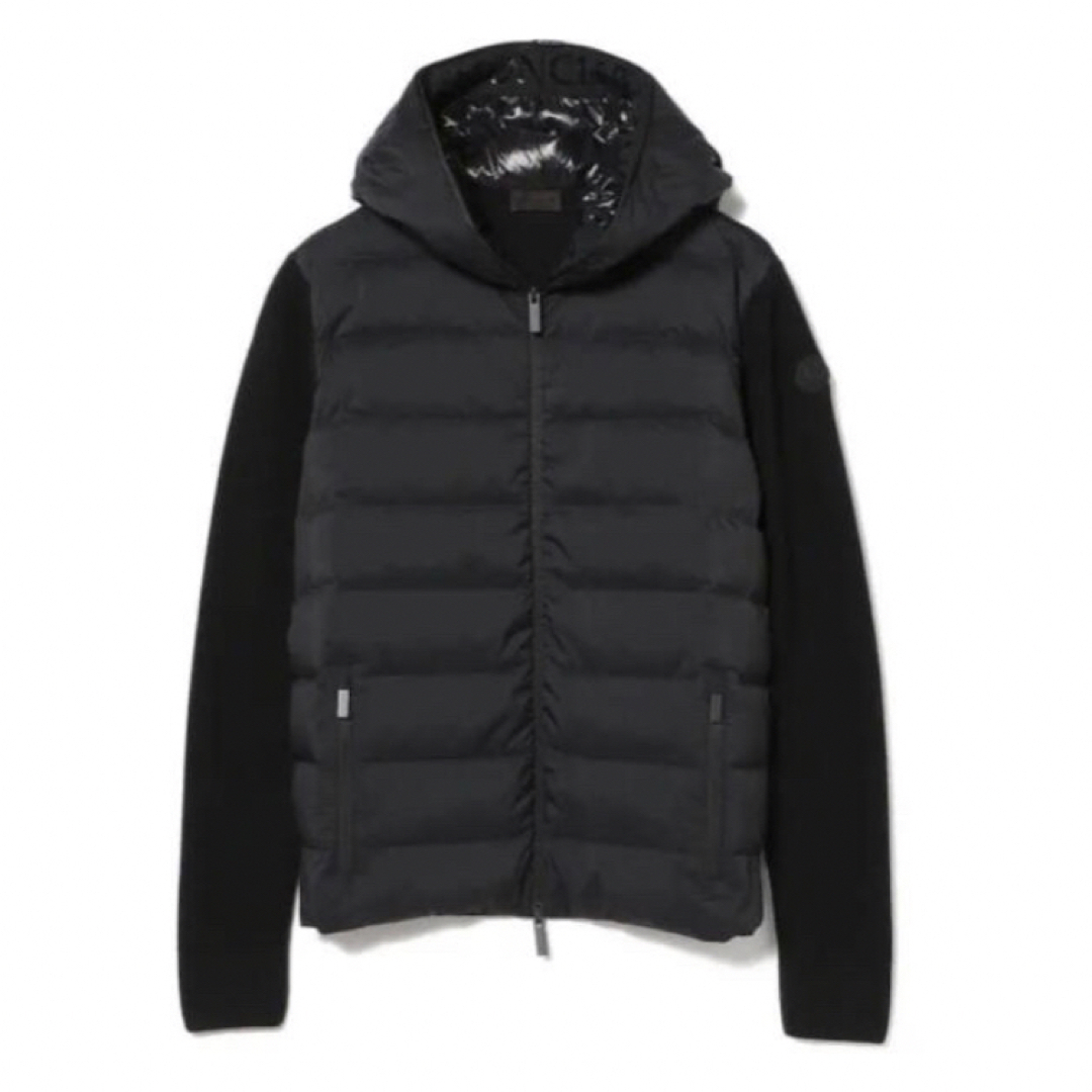 MONCLER(モンクレール)の2021AW MONCLER ニットダウン ブラック XL メンズのジャケット/アウター(ダウンジャケット)の商品写真