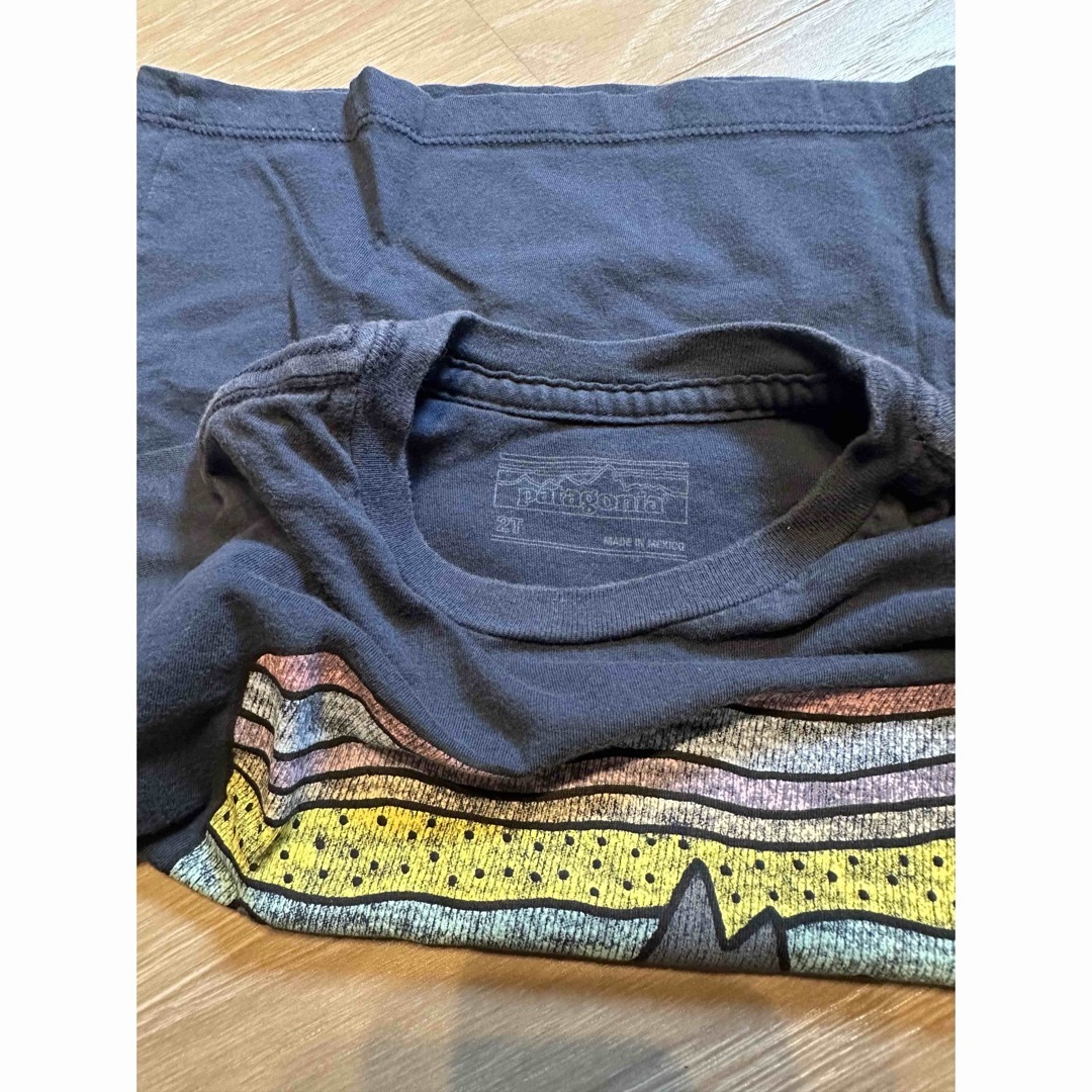 patagonia(パタゴニア)のパタゴニア　キッズ　Tシャツ　ネイビー　紺　2T キッズ/ベビー/マタニティのキッズ服男の子用(90cm~)(Tシャツ/カットソー)の商品写真