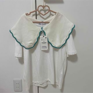 ザラ(ZARA)のZARA フリルトップス(Tシャツ(半袖/袖なし))