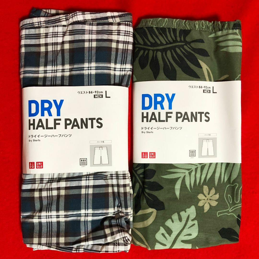 UNIQLO - ユニクロドライイージーハーフパンツ2点:Lサイズ UNIQLO - ユニクロドライイージーハーフパンツ2点:Lサイズ