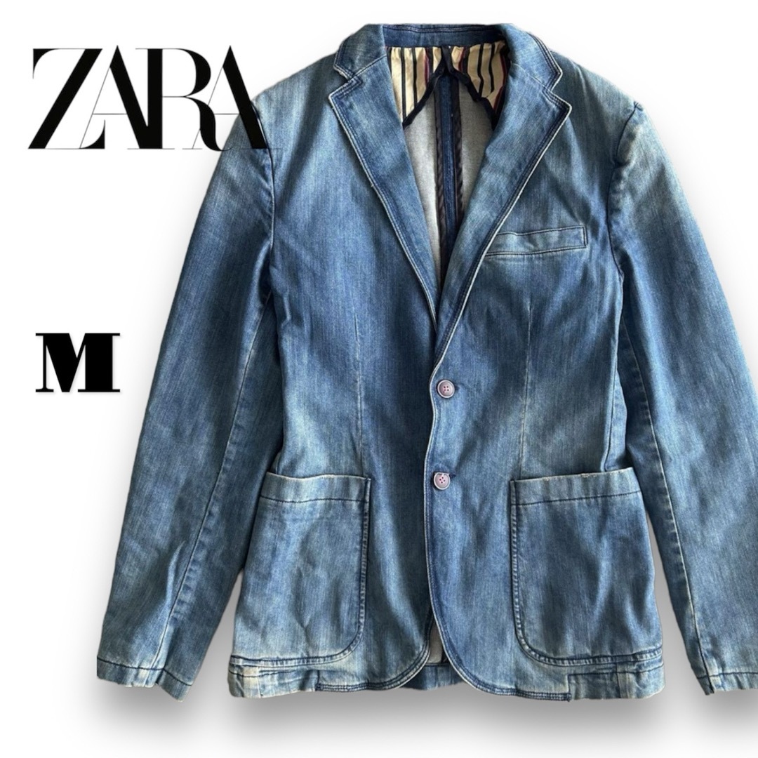 ZARA(ザラ)のZARA デニムジャケット メンズのジャケット/アウター(Gジャン/デニムジャケット)の商品写真