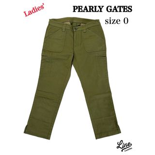 PEARLY GATES - PG パーリーゲイツ　パンツ　レディース0  Sサイズ　カーキ　ゴルフパンツ