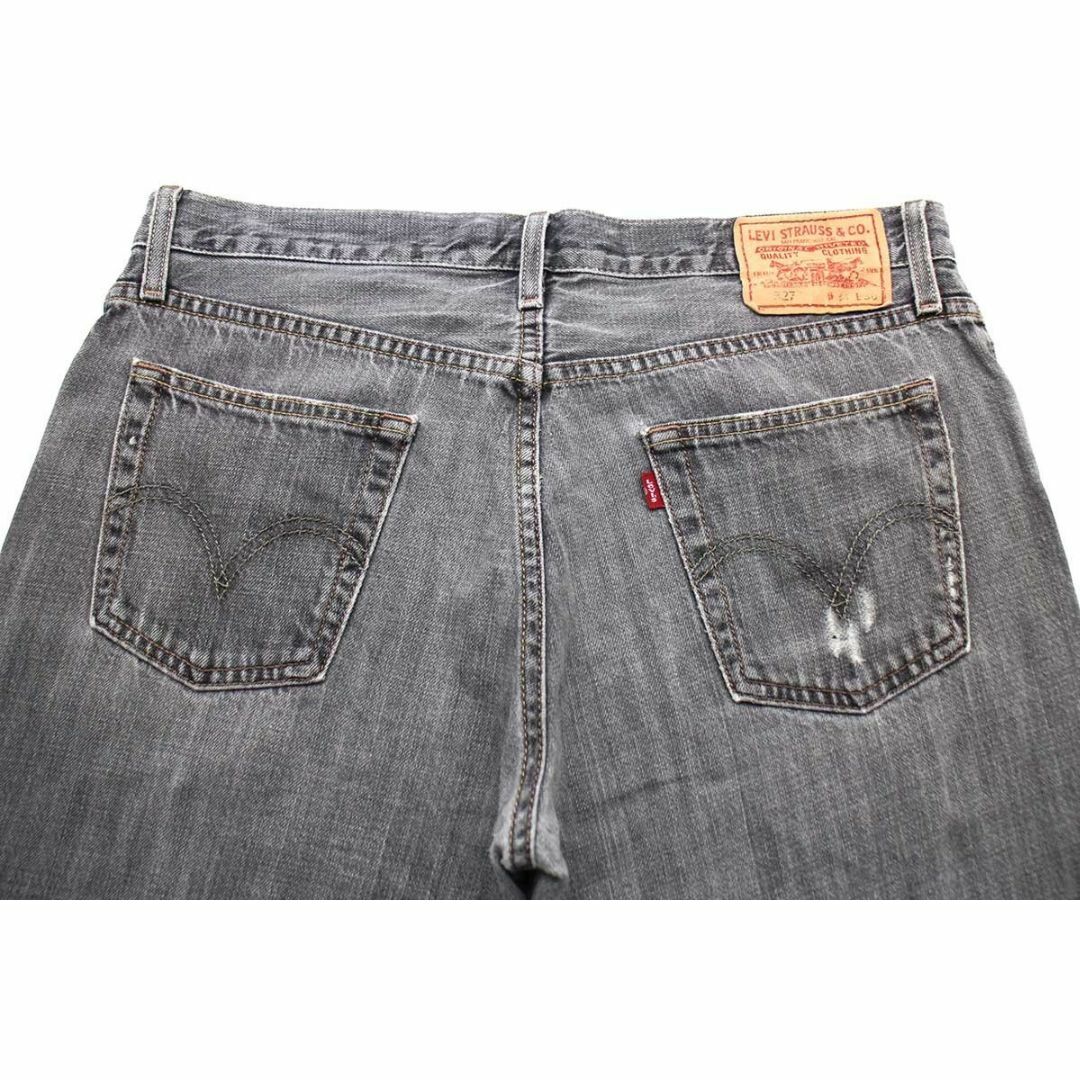 Levi's(リーバイス)の00s Levi'sリーバイス 527 ブーツカット 先染め ブラック デニムパンツ フェード w34 L30★SDP2582 オールド ジーンズ フレア ヒゲ 加工 メンズのパンツ(デニム/ジーンズ)の商品写真