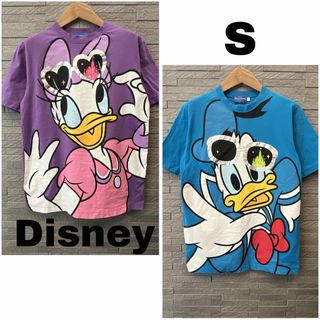 ディズニー(Disney)のDisney ディズニーリゾート 半袖T シャツ ドナルド&デイジー 2枚セット(Tシャツ/カットソー(半袖/袖なし))