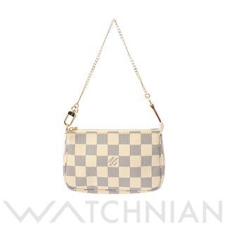 ルイヴィトン(LOUIS VUITTON)の中古 ルイ ヴィトン LOUIS VUITTON N58010 SF2139 レディース アクセサリーポーチ ダミエアズール ホワイト ダミエアズールキャンバス(ポーチ)