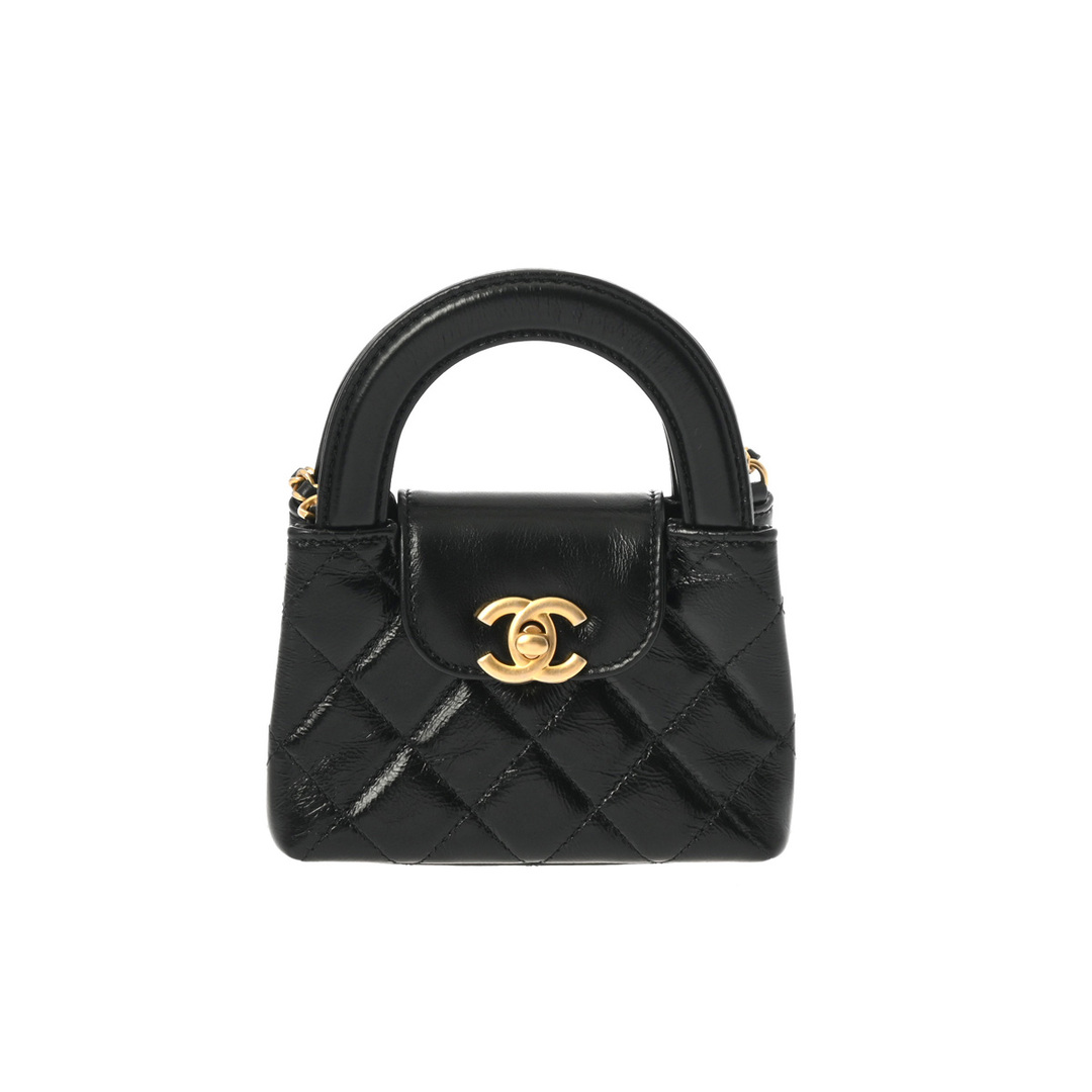 CHANEL(シャネル)の新品 シャネル CHANEL AP3435 ランダム品番 レディース ショルダーバッグ ブラック /ゴールド金具 エイジドカーフスキン レディースのバッグ(ショルダーバッグ)の商品写真