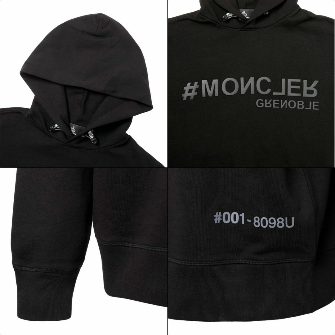 MONCLER(モンクレール)の送料無料 64 MONCLER GRENOBLE モンクレール グルノーブル 8G00011 8098U ブラック パーカー スウェット size M メンズのトップス(パーカー)の商品写真