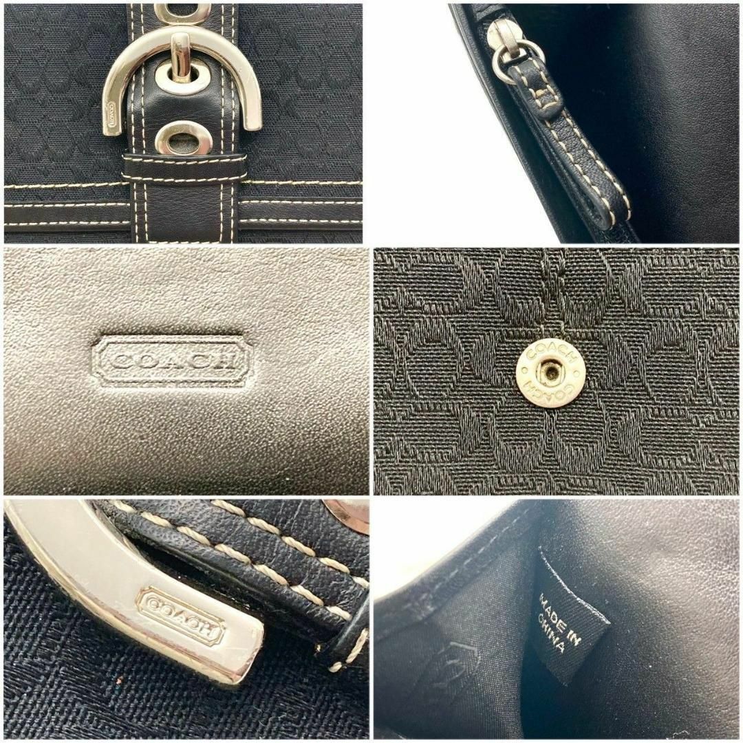 COACH(コーチ)のコーチ 二つ折り財布 ミニシグネチャー レザー ブラック 60423 レディースのファッション小物(財布)の商品写真