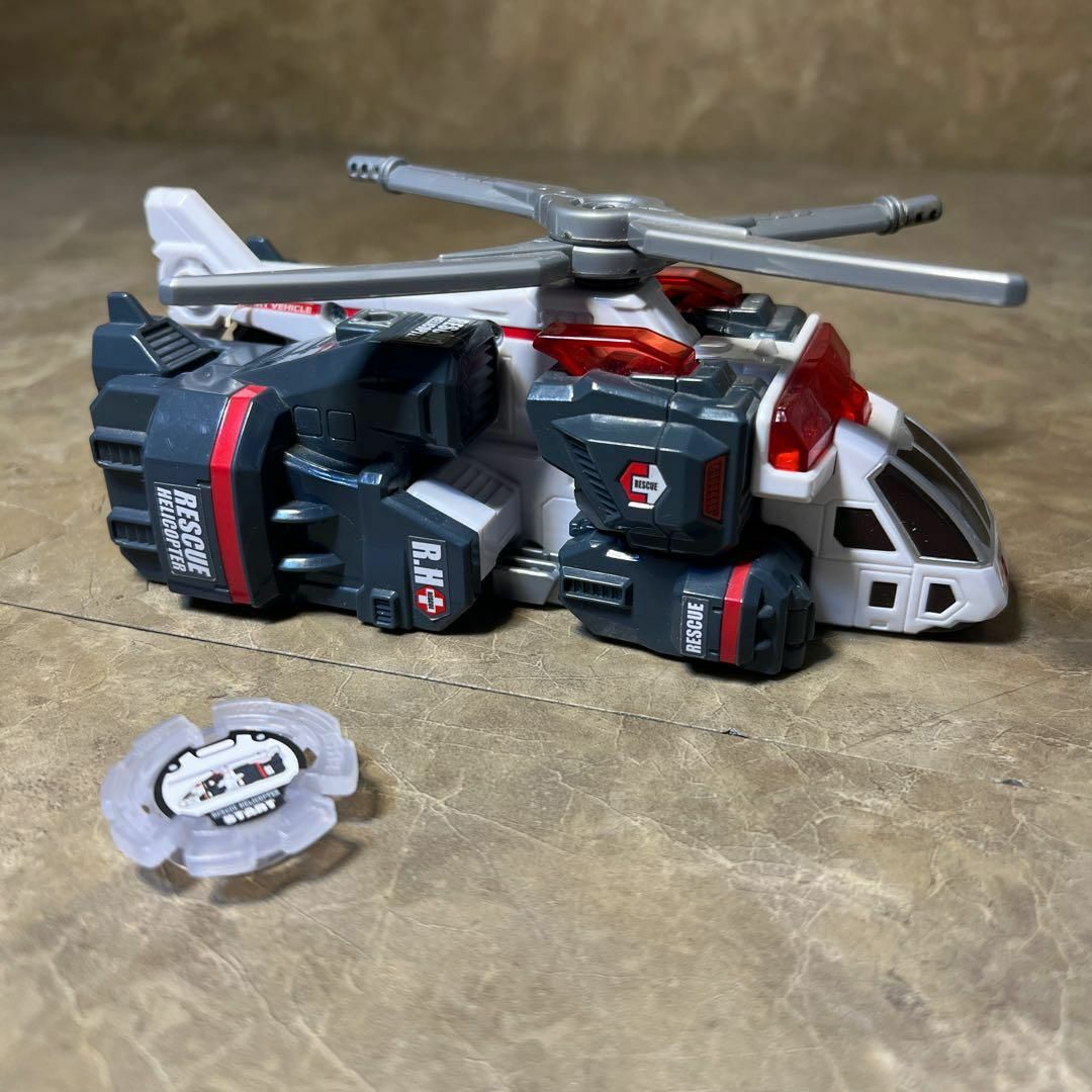 トミカドライブヘッド　サポートビーグル　ハイパーシリーズ　レスキューヘリコプター エンタメ/ホビーのおもちゃ/ぬいぐるみ(ミニカー)の商品写真