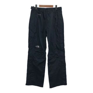 ザノースフェイス(THE NORTH FACE)のTHE NORTH FACE ノースフェイス ナイロン HYVENT スキー パンツ アウトドア 防水 サイドジップ ブラック (メンズ L) 中古 古着 Q4042(その他)