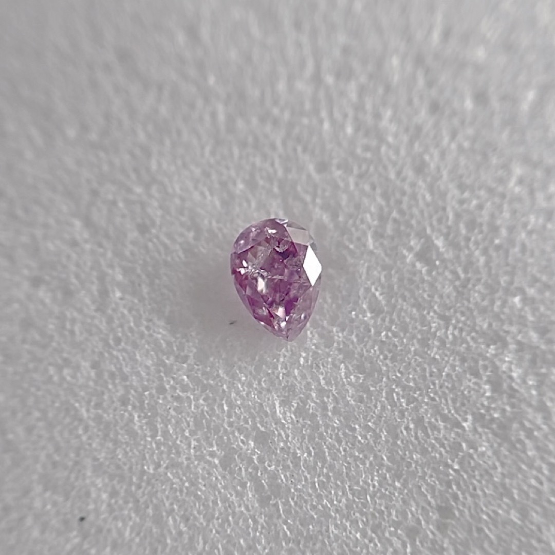 0.073ct 天然パープルFANCY INTENSE PINK PURPLE レディースのアクセサリー(その他)の商品写真