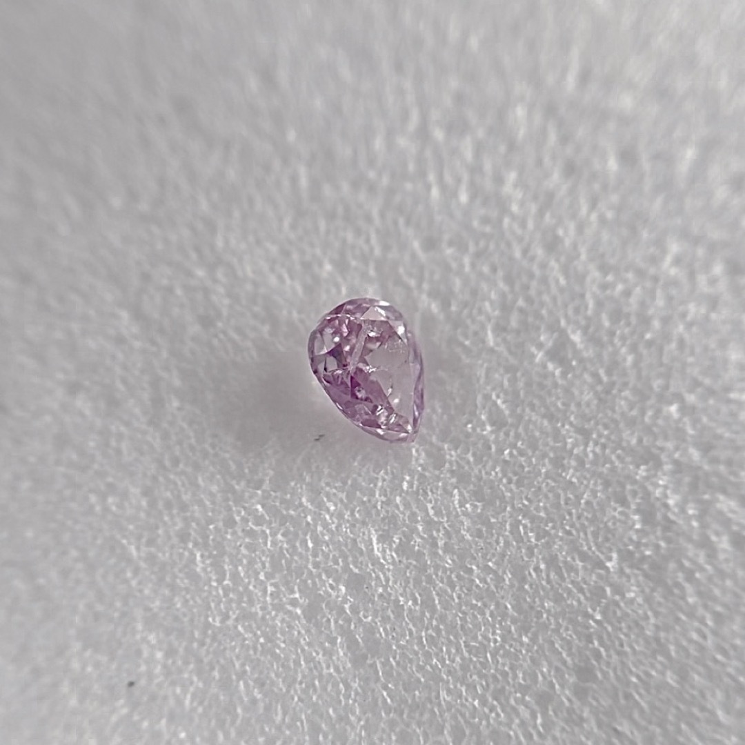 0.073ct 天然パープルFANCY INTENSE PINK PURPLE レディースのアクセサリー(その他)の商品写真